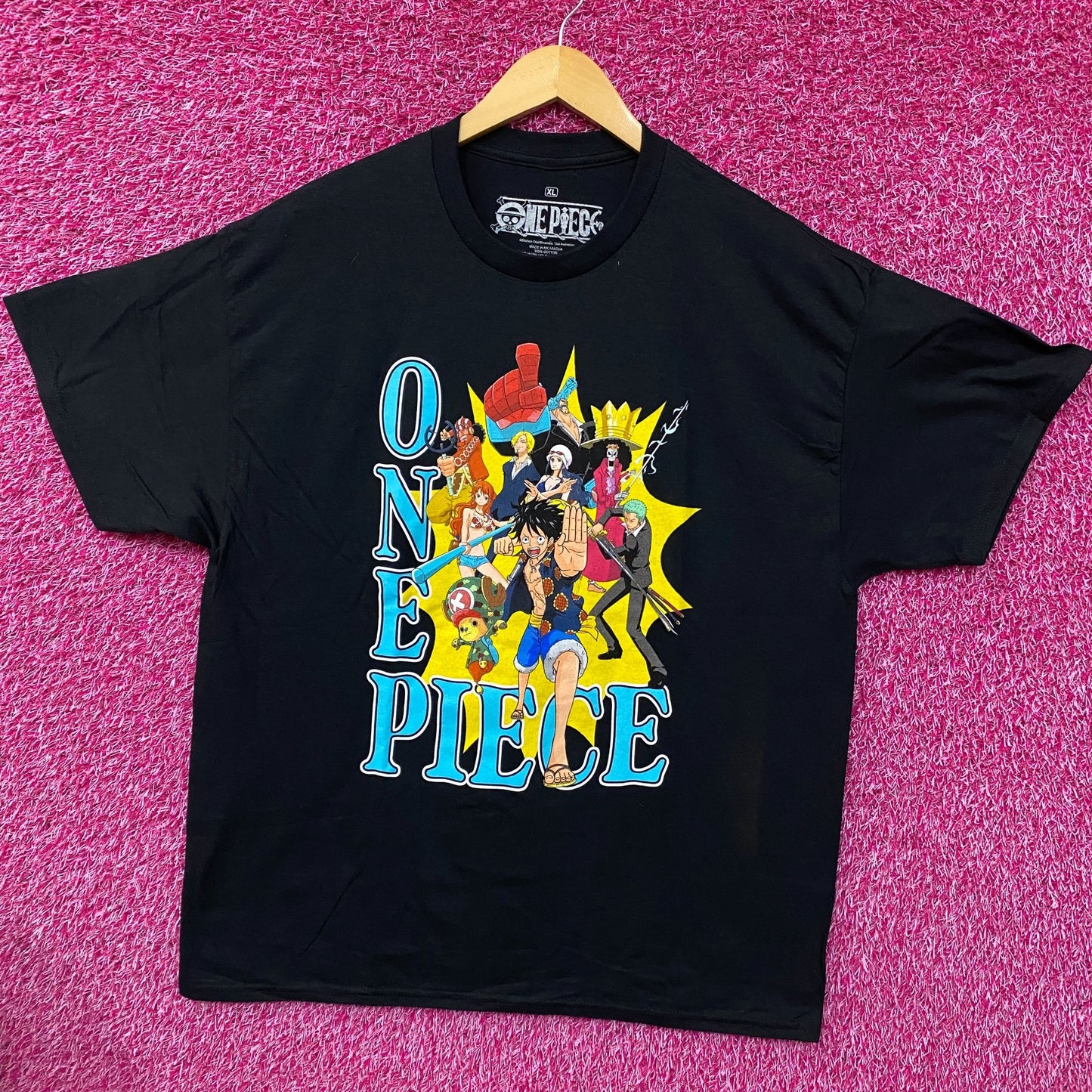 One Piece The Straw Hats Dressrosa Arc Anime T-Shirt XL