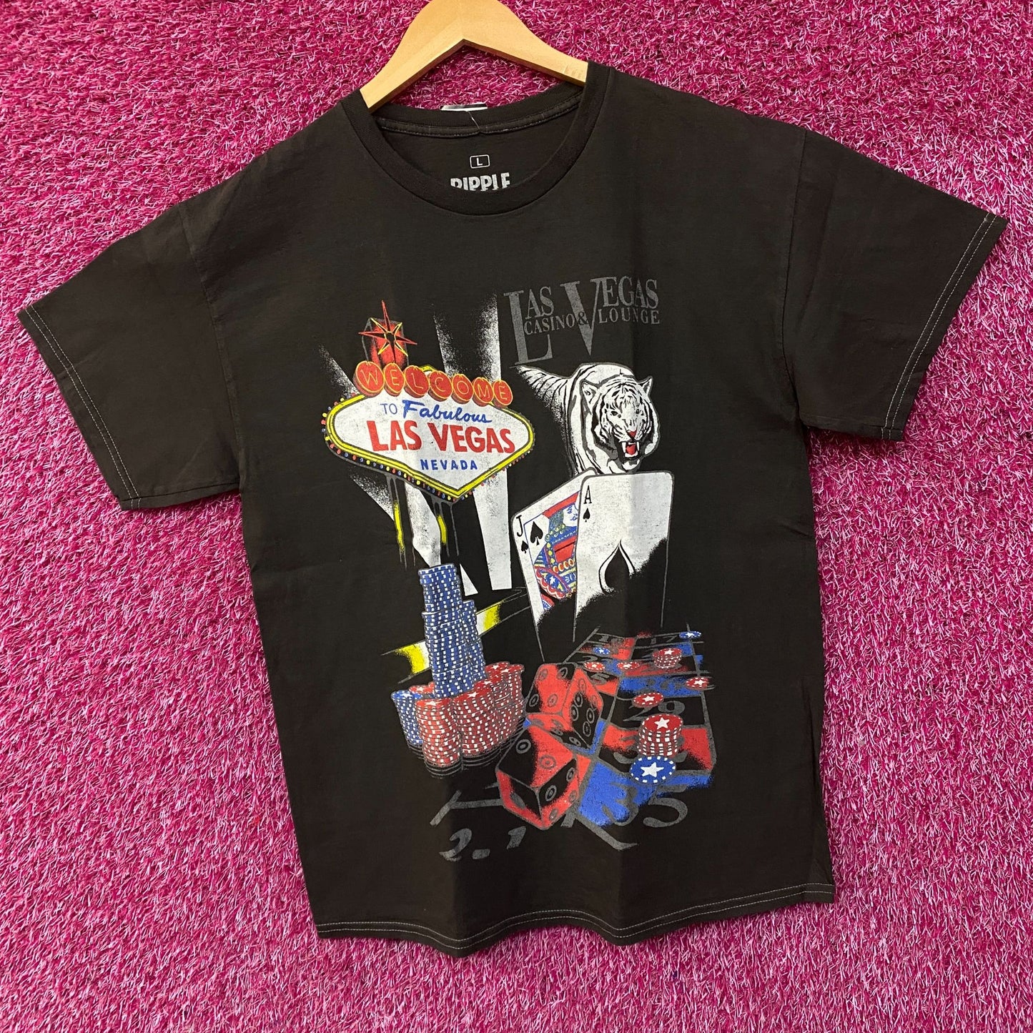 Ripple Junction Vegas Casino Viva Las Vegas Streetwear Tee Large