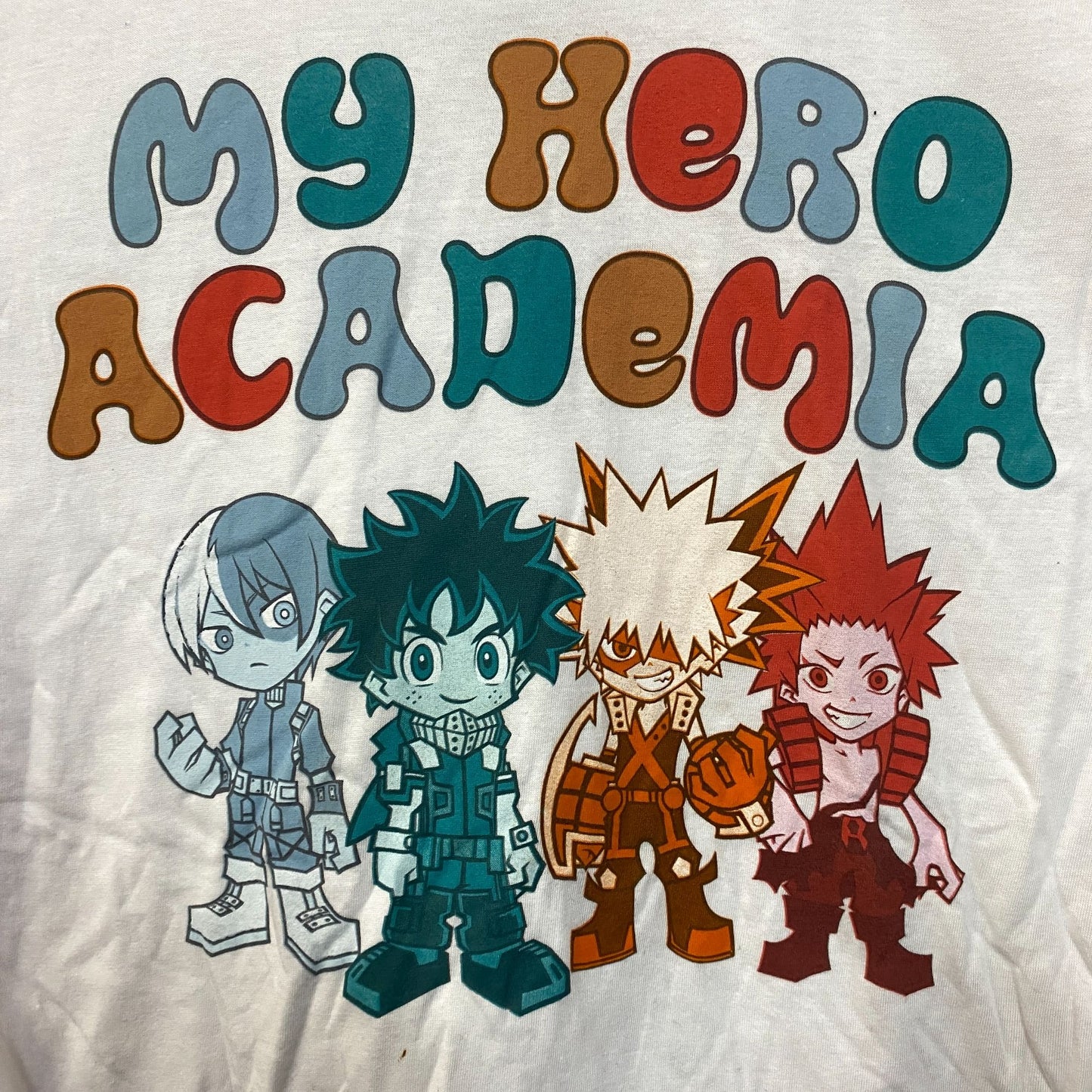 My Hero Academia/ Boku No Hero Academia Chibi Style Characters T-Shirt Small