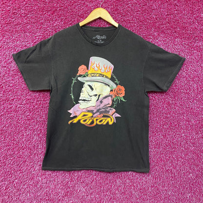 Poison Flesh & Blood Tattoo Heavy Metal Band Tee Large