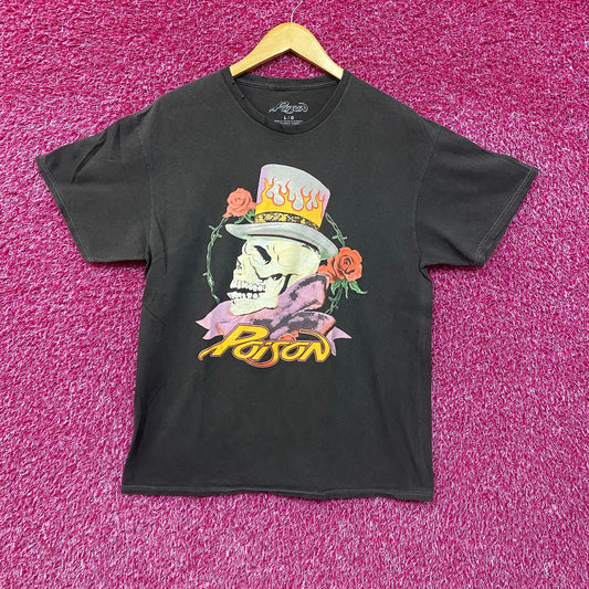 Poison Flesh & Blood Tattoo Heavy Metal Band Tee Large