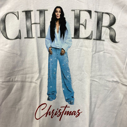 Cher Christmas Short Sleeve Graphic T-Shirt Medium