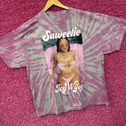 Saweetie Icy Wifey High Maintenance Oversized Rap Tie Dye 1X