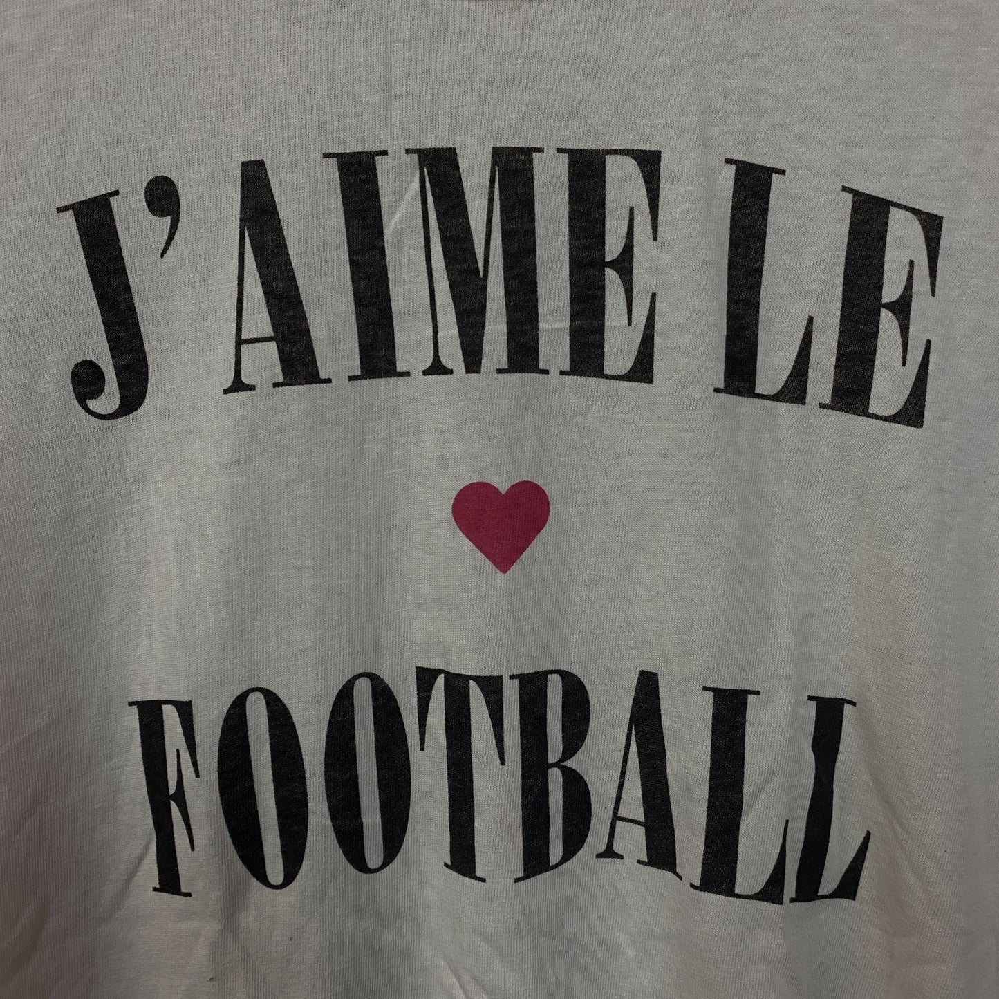 Junk Food Clothing "J'aime le Football" Women's Graphic Tee Small