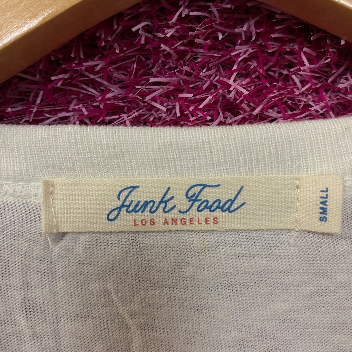 Junk Food Clothing "J'aime le Football" Women's Graphic Tee Small