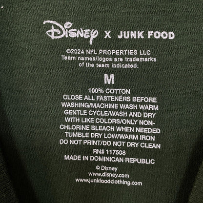 Disney x Junk Food NFL Green Bay Packers Mickey Mouse Kick Back Green Shirt Medium