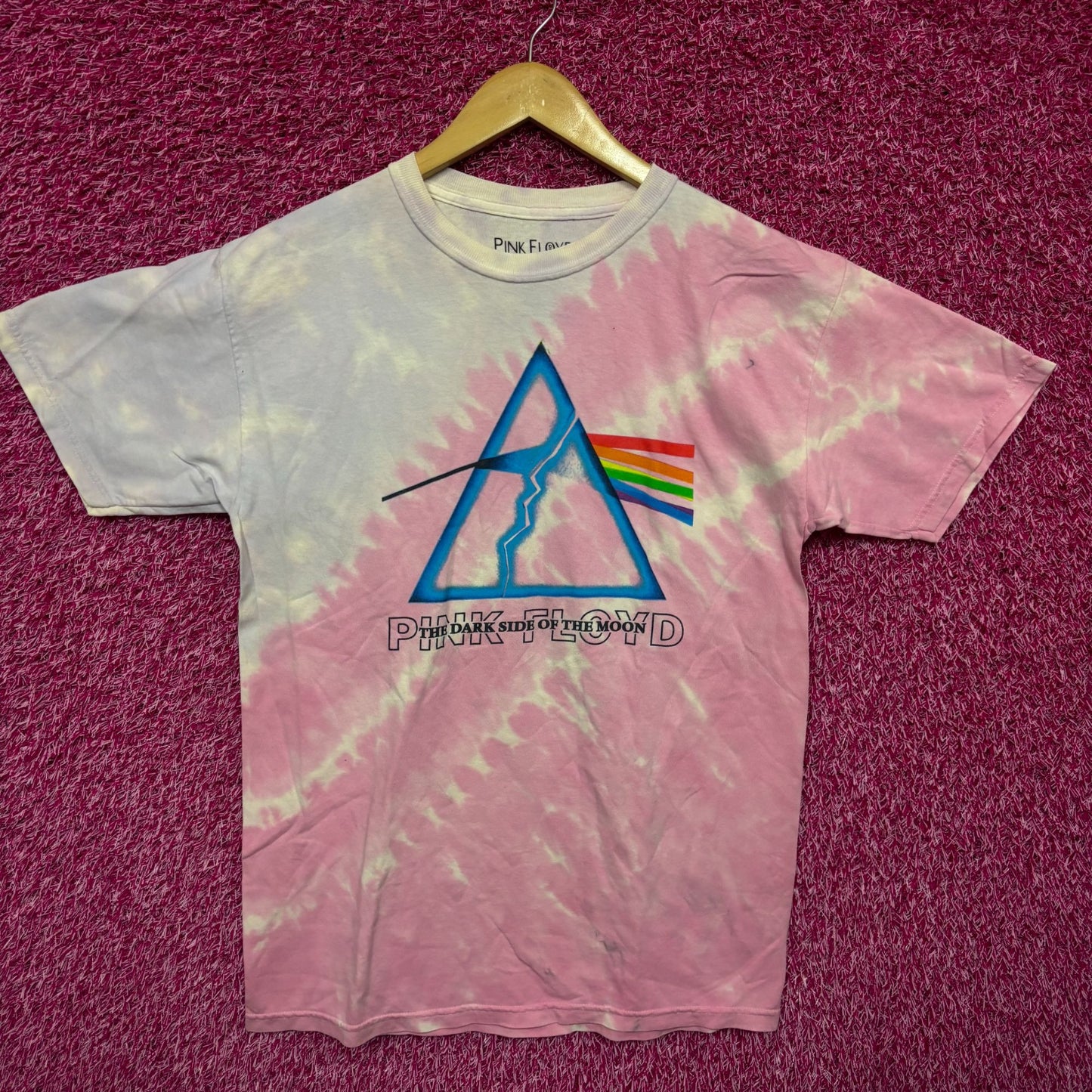 Pink Floyd The Dark Side of the Moon Album Rock Tie Dye M