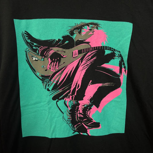 Gorillaz The Now Now Neon 2-D Poster Oversized Rock Tee large