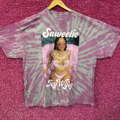 Saweetie Icy Wifey High Maintenance Oversized Rap Tie Dye 1X