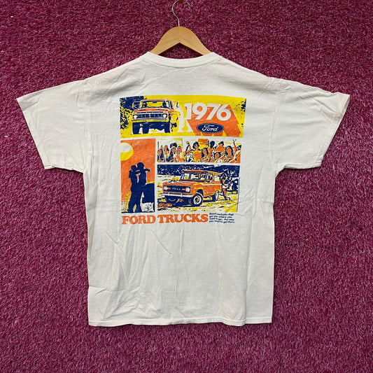 Junk Food Ford Pickups Trucks 1976 Graphic T-Shirt Medium