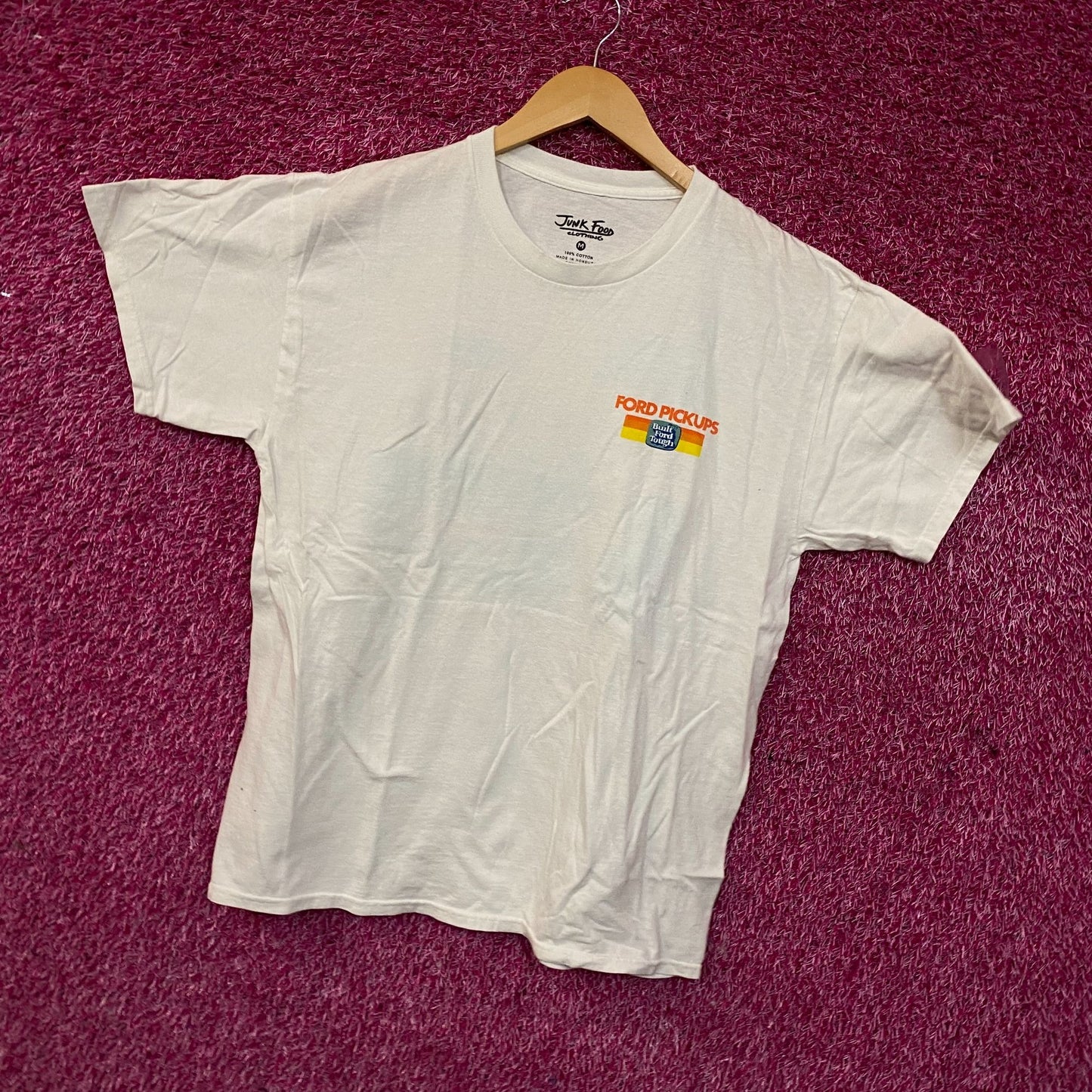 Junk Food Ford Pickups Trucks 1976 Graphic T-Shirt Medium