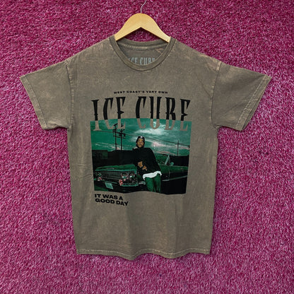 Ice Cube "It Was A Good Day" Graphic Acid-Wash T-Shirt Medium