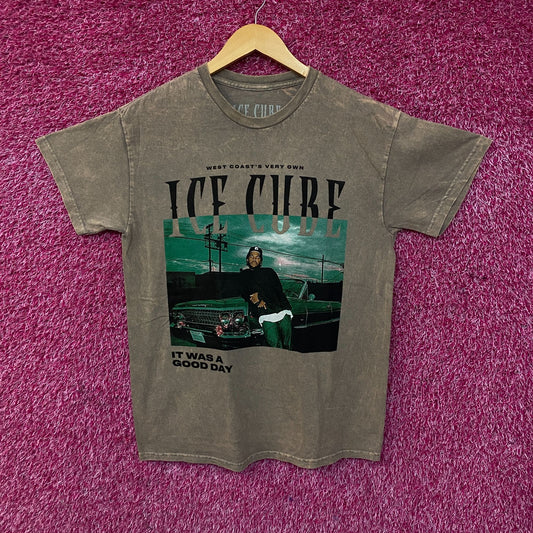 Ice Cube "It Was A Good Day" Graphic Acid-Wash T-Shirt Medium