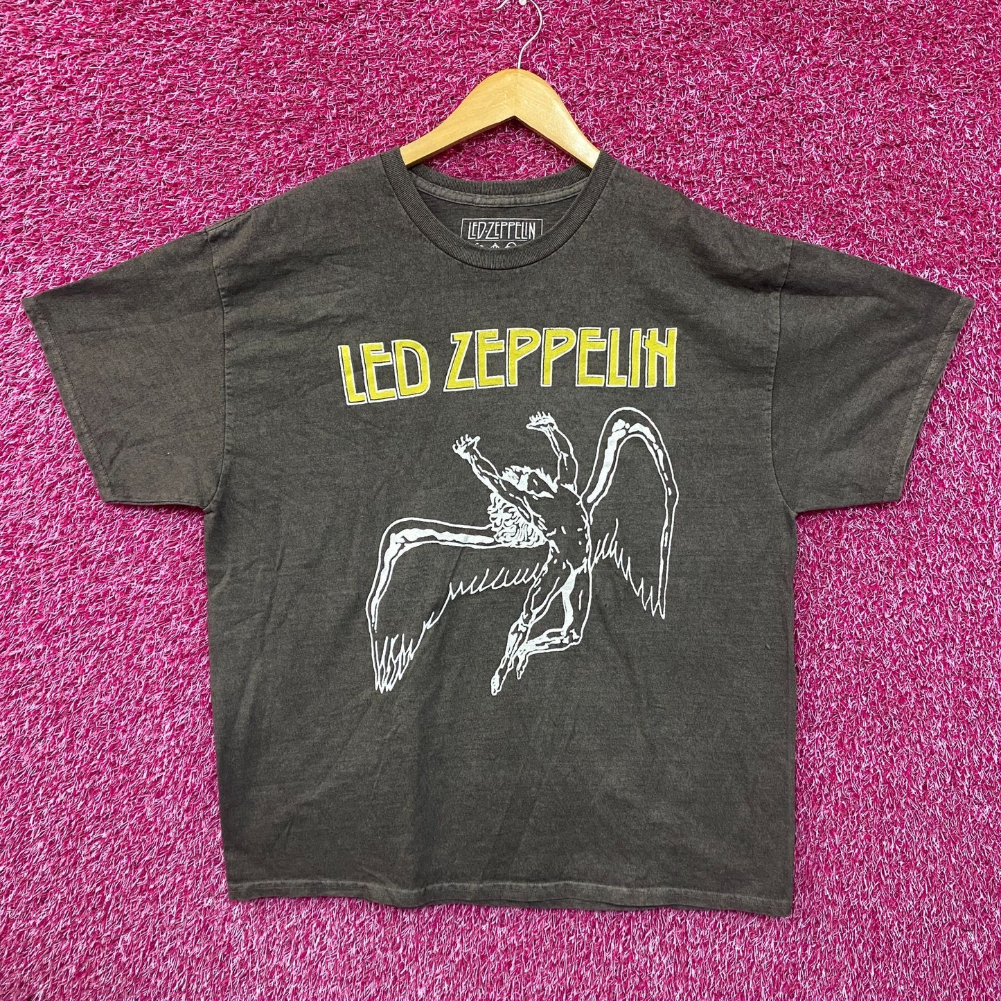 Led Zeppelin Icarus Gray T-Shirt Medium