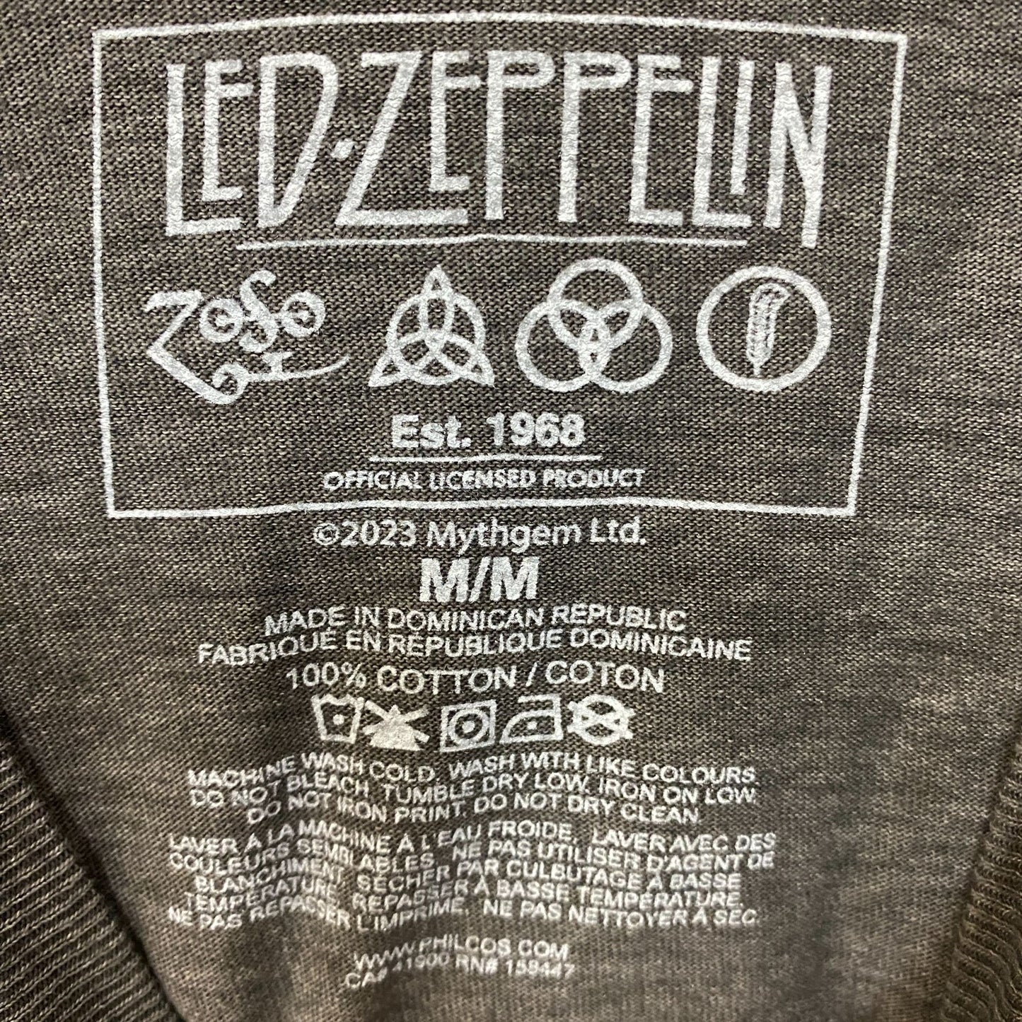 Led Zeppelin Icarus Gray T-Shirt Medium