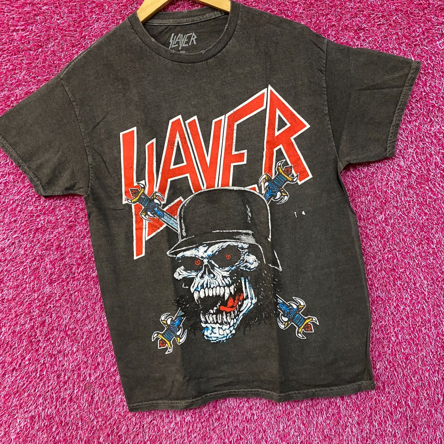 Slayer Hermit Thrash Metal Band T-Shirt Medium