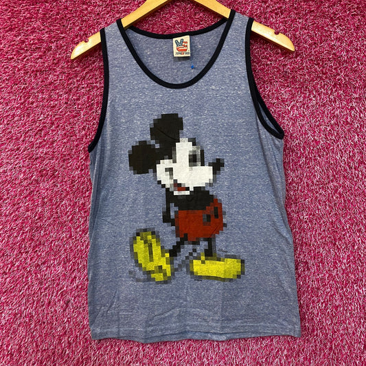 Disney Mickey Mouse Pixelated Graphic Art Tank Top Medium
