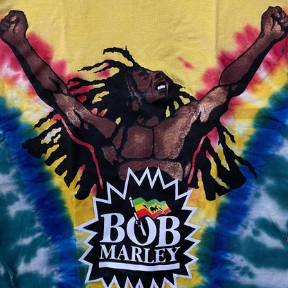 Zion Rootswear Bob Marley "Uprising" Tie-Dye Graphic T-Shirt Small