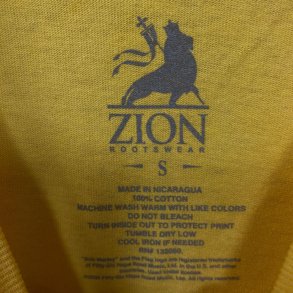 Zion Rootswear Bob Marley "Uprising" Tie-Dye Graphic T-Shirt Small
