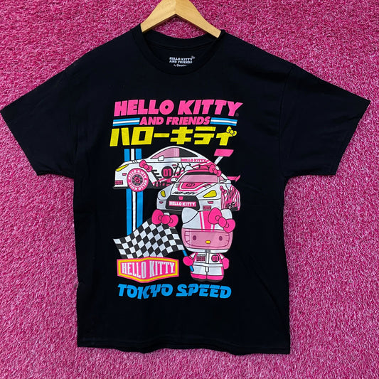 Sanrio Hello Kitty And Friends Tokyo Speed Race Kawaii T-Shirt Large