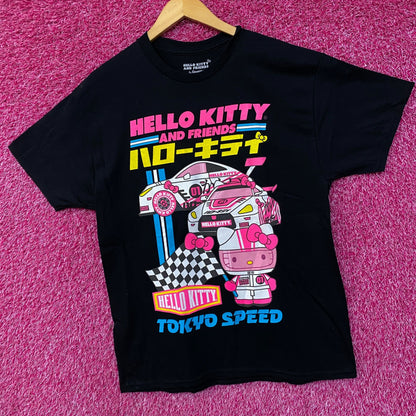 Sanrio Hello Kitty And Friends Tokyo Speed Race Kawaii T-Shirt Large