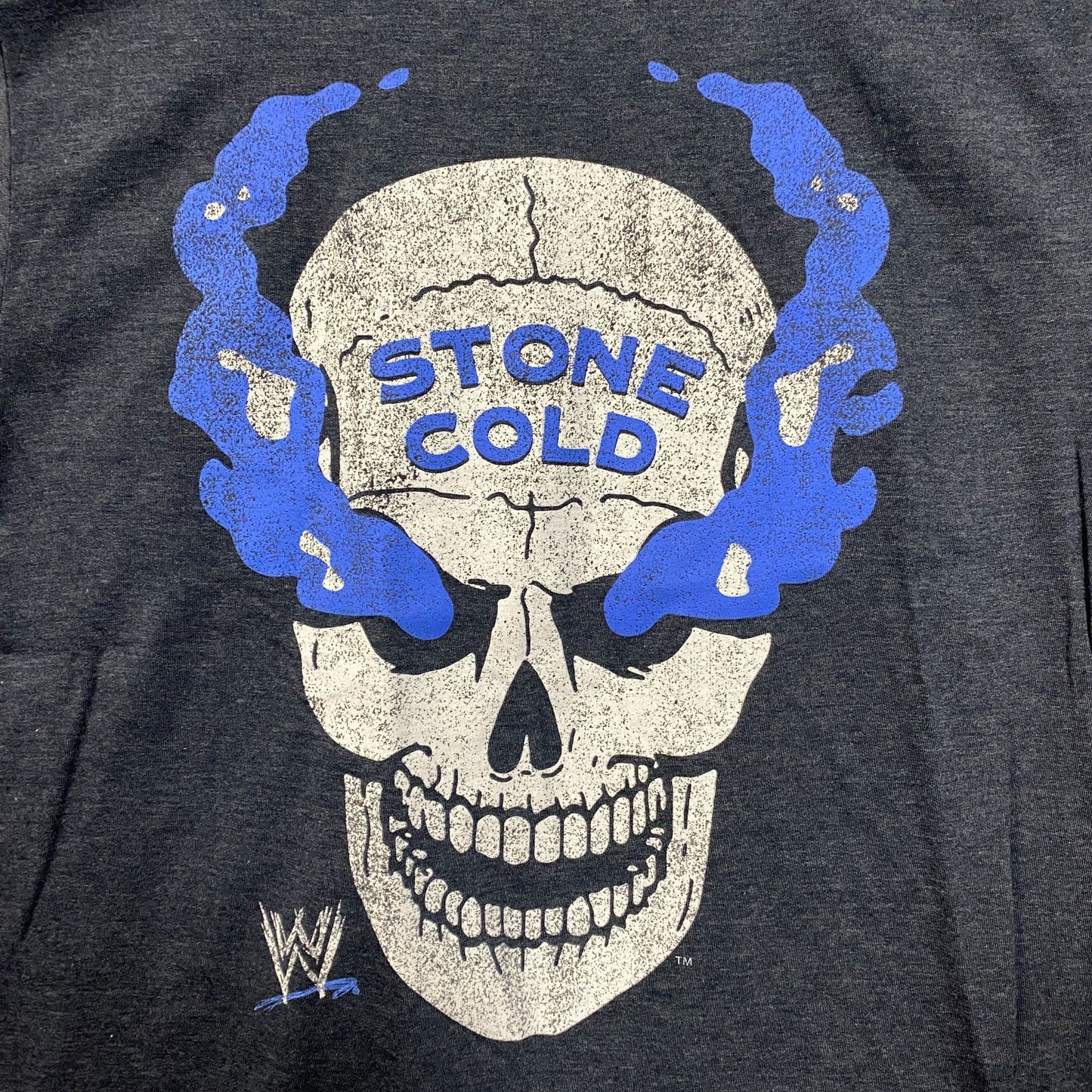 WWE Stone Cold Steve Austin Skull Graphic Design T-Shirt Medium