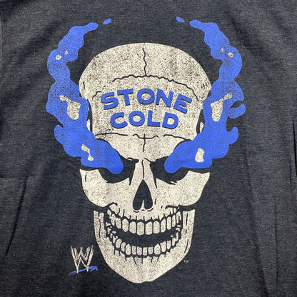 WWE Stone Cold Steve Austin Skull Graphic Design T-Shirt Medium