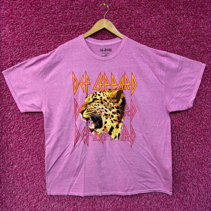 Def Leppard Animals Cheetah oversized rock Tshirt size large