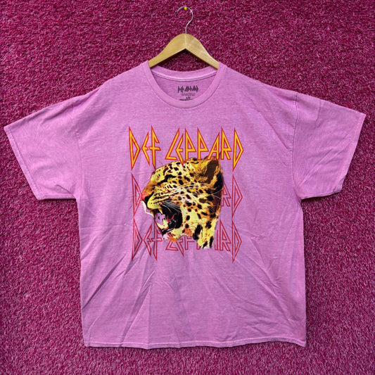 Def Leppard Animals Cheetah oversized rock Tshirt size large