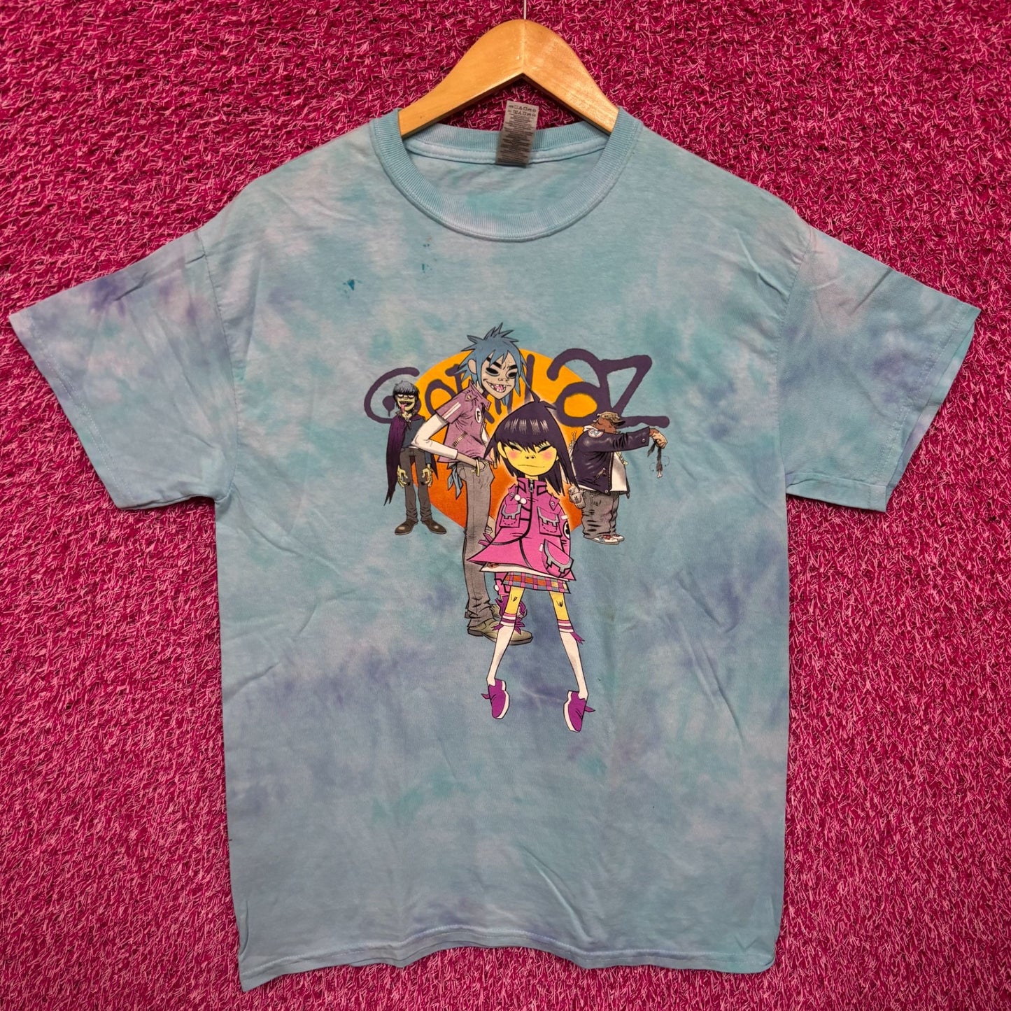 The Gorillaz Phase 1 Celebrity Take Down Rock Tie Dye M