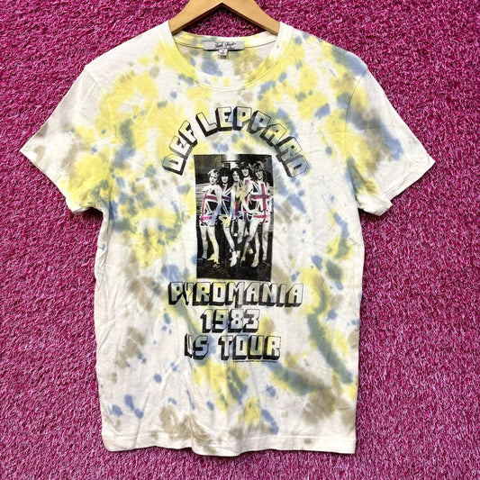 Def Leppard Pyromania 1983 US Tour Heavy Metal Tie Dye S
