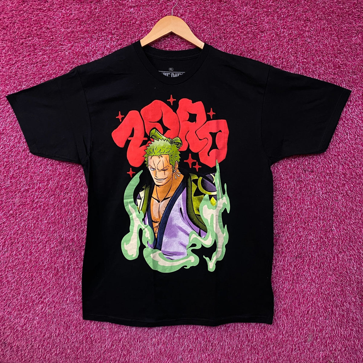 One Piece Roronoa Zoro Wan Arc Fit Anime Graphic T-Shirt XL