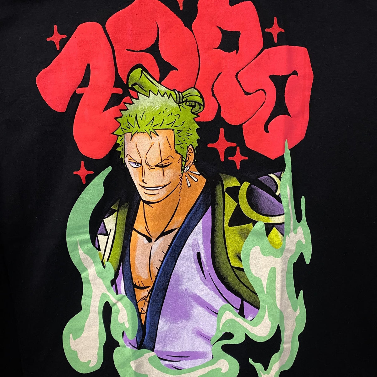 One Piece Roronoa Zoro Wan Arc Fit Anime Graphic T-Shirt XL