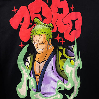 One Piece Roronoa Zoro Wan Arc Fit Anime Graphic T-Shirt XL