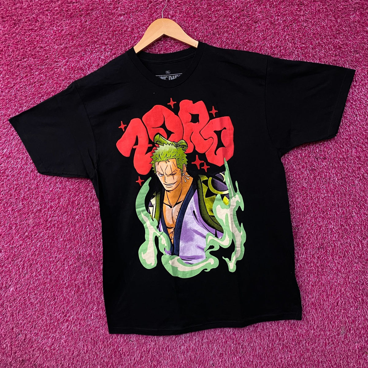 One Piece Roronoa Zoro Wan Arc Fit Anime Graphic T-Shirt XL