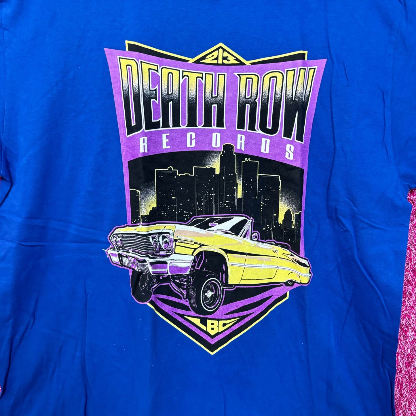Death Row Records 213 LBC Skyline Low Rider Hip Hop Tee XL