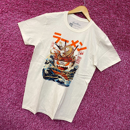 Ramen at sea beige Tshirt size medium