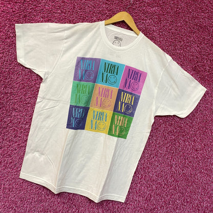 Nirvana Spell-out Nevermind Smiley Pop Art Grunge Tee 2X