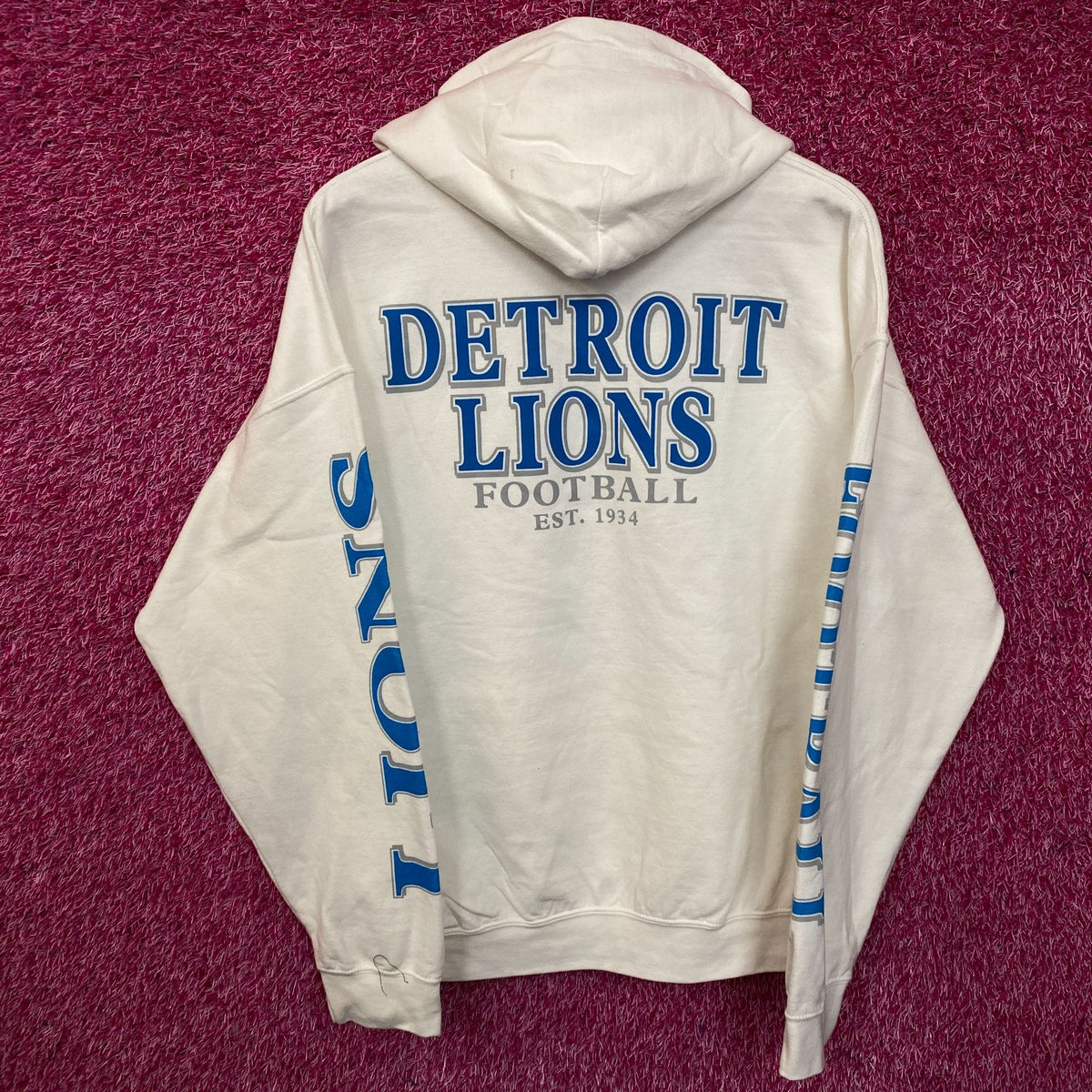 Junk Food Clothing Detroit Lions White Hoodie Large
