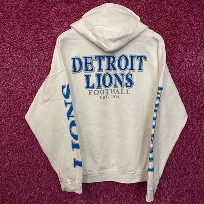 Junk Food Clothing Detroit Lions White Hoodie Large