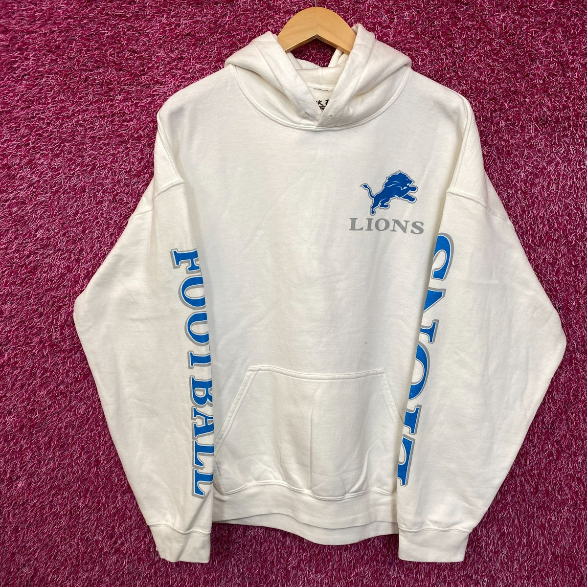 Junk Food Clothing Detroit Lions White Hoodie Large