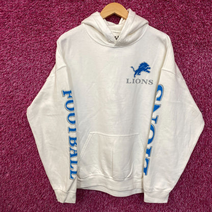 Junk Food Clothing Detroit Lions White Hoodie Large