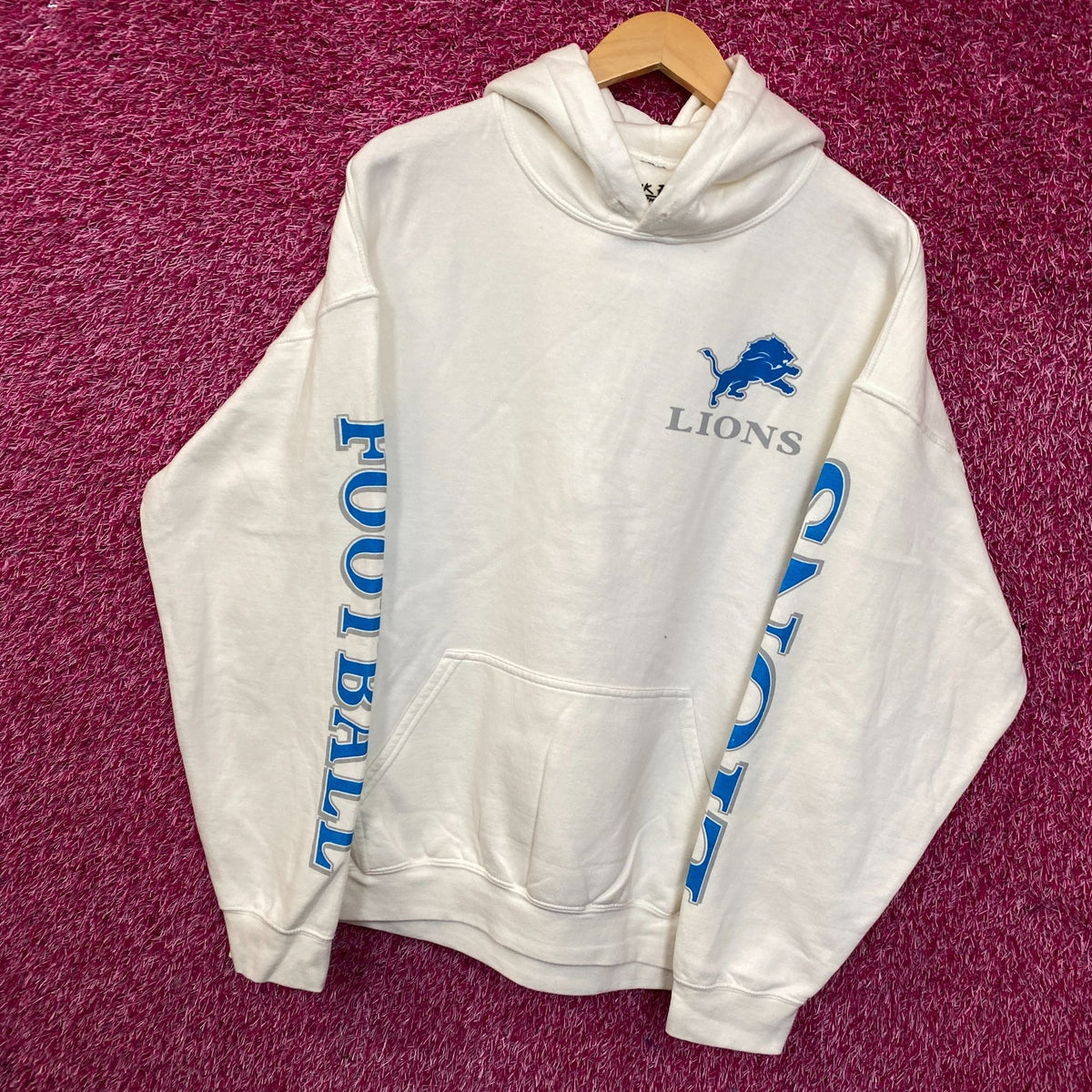 Junk Food Clothing Detroit Lions White Hoodie Large