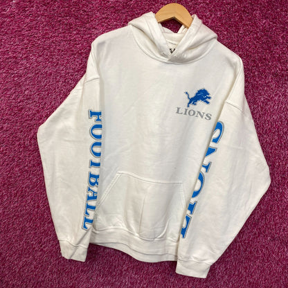 Junk Food Clothing Detroit Lions White Hoodie Large