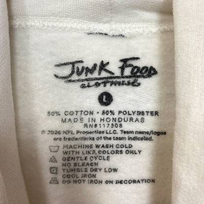 Junk Food Clothing Detroit Lions White Hoodie Large