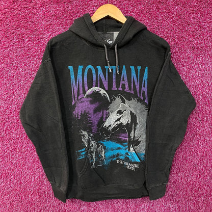 Junk Food Montana Treasure State Graphic Hoodie Sweatshirt Small