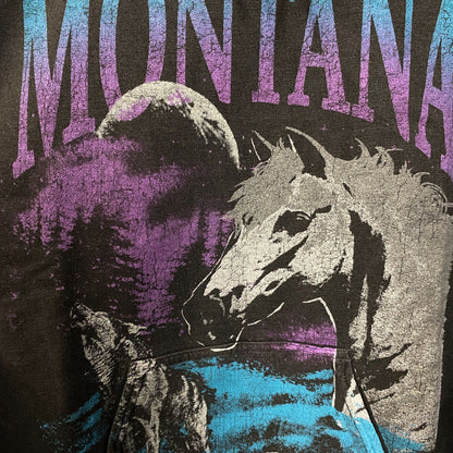 Junk Food Montana Treasure State Graphic Hoodie Sweatshirt Small