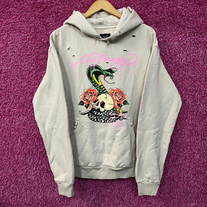 Ed Hardy UO Exclusive Snake Embellished Hoodie Small