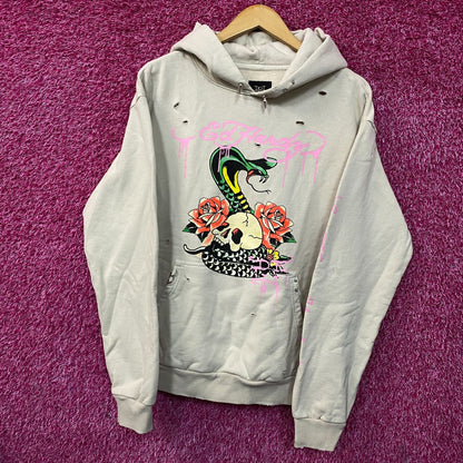 Ed Hardy UO Exclusive Snake Embellished Hoodie Small