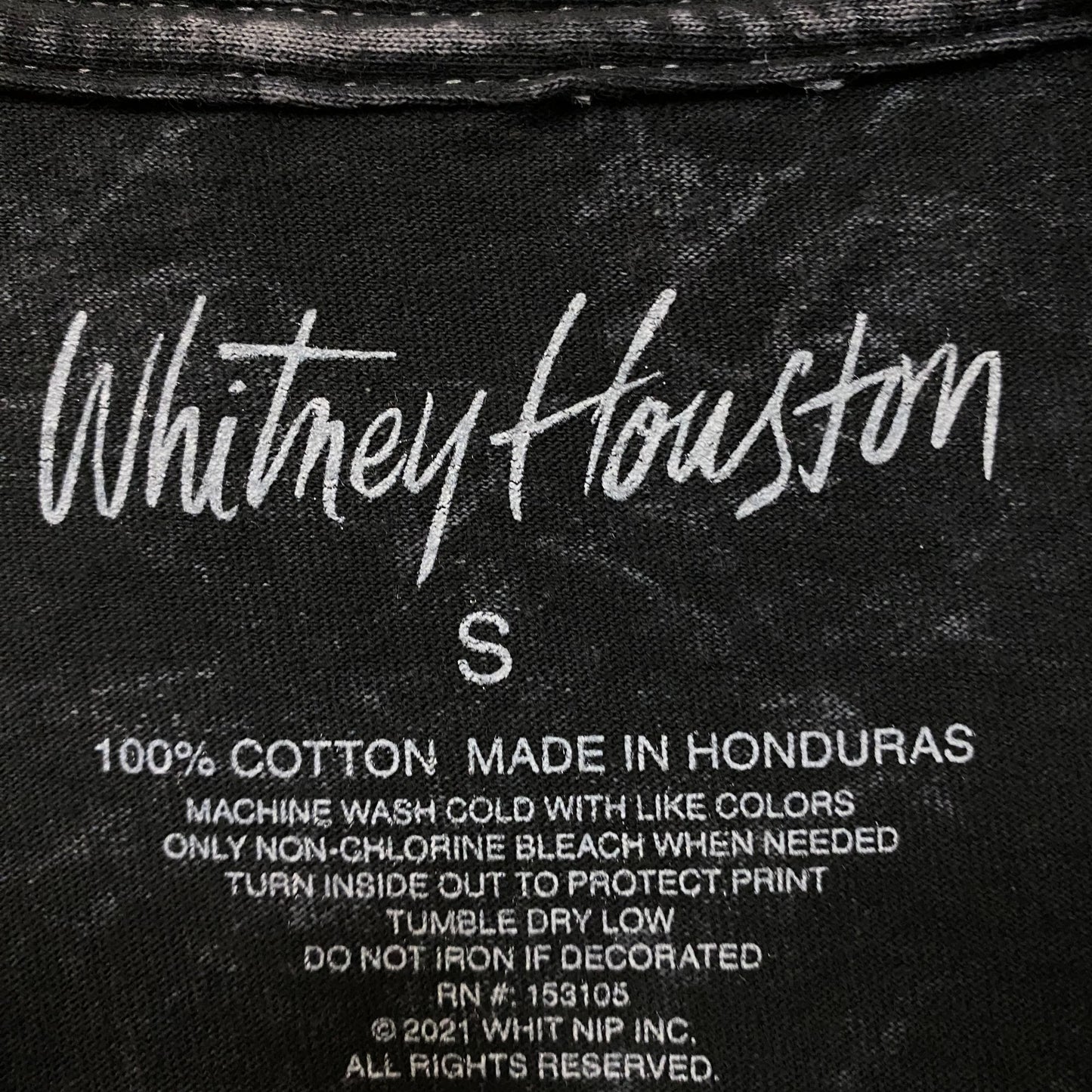 Whitney Houston Self-titled Album Photoshoot Pop Icon Tee S